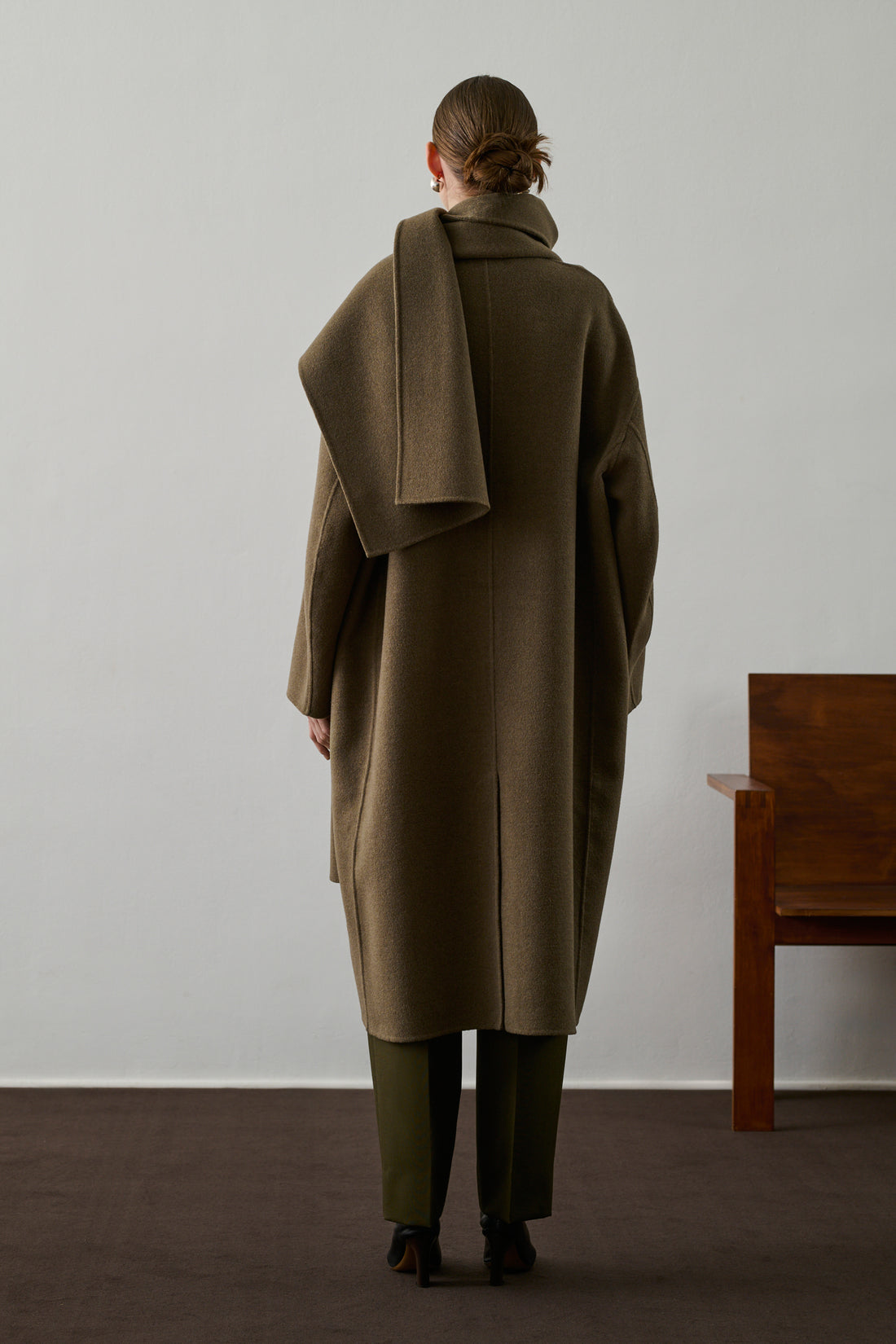 Manteau Finn - Beige/Gris - Laine - Femme