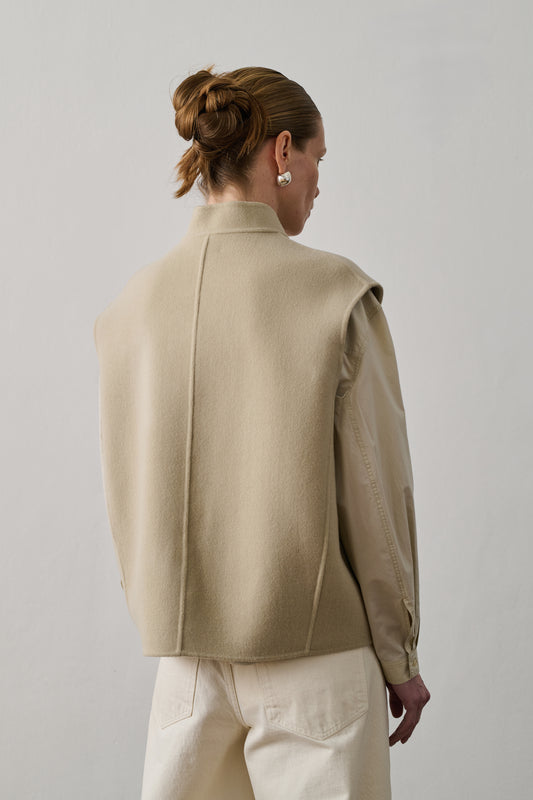 Veste Adeline - Craie - Laine - Femme