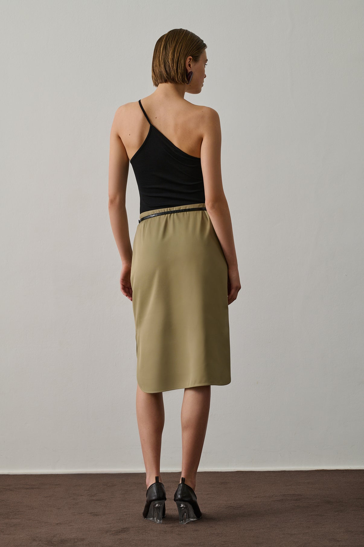 Jupe Caroline - Sauge - Viscose - Femme vue 2