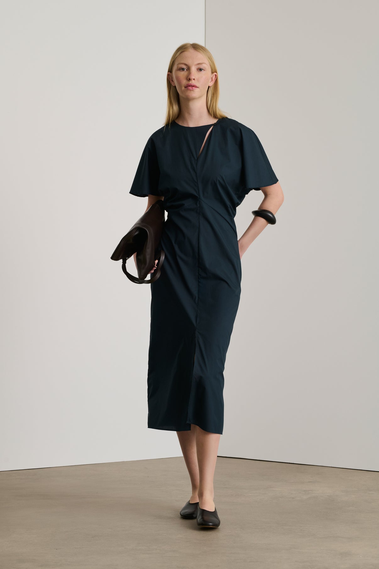 Robe Ella - Bleu Nuit - Coton - Femme vue 1