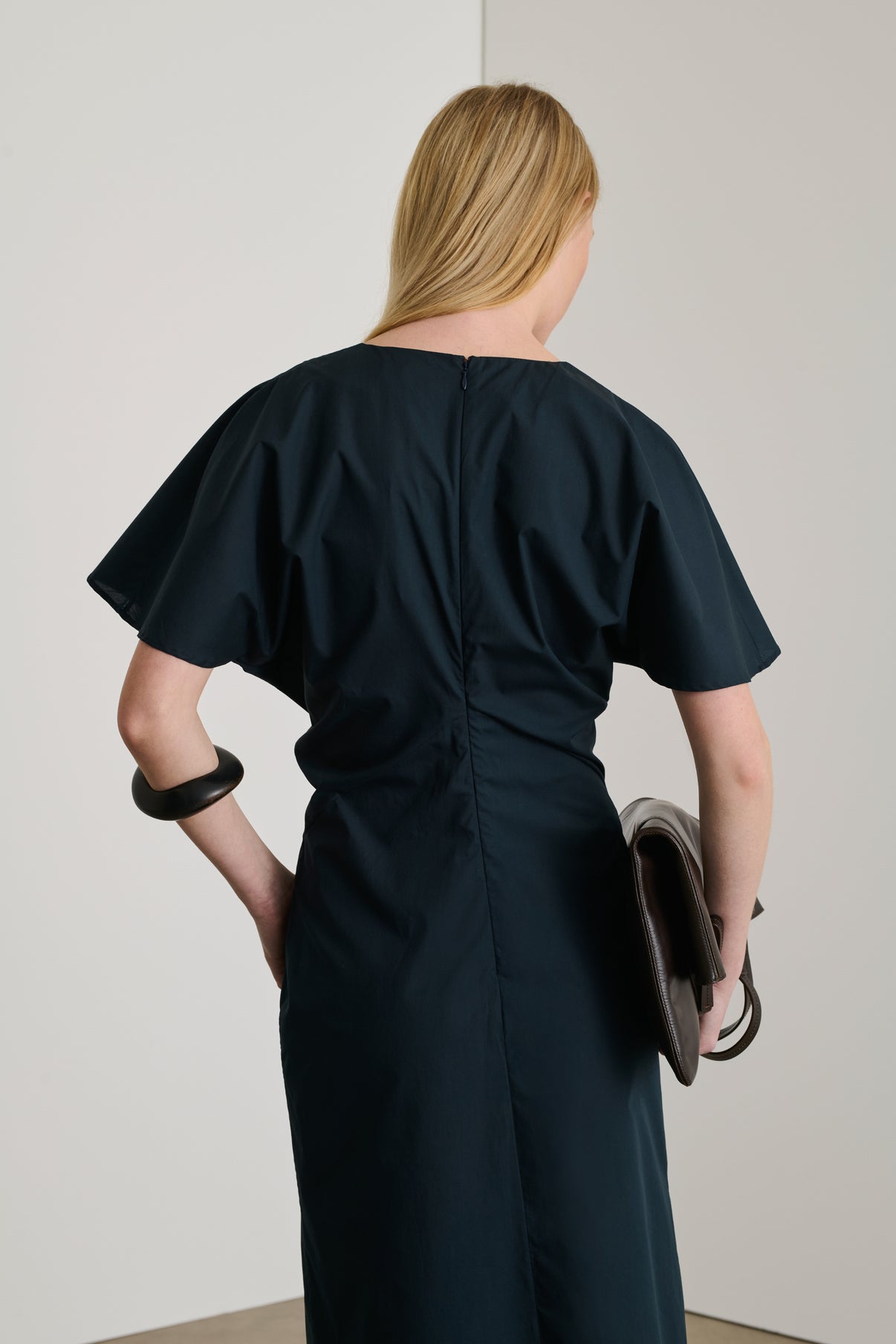 Robe Ella - Bleu Nuit - Coton - Femme vue 4
