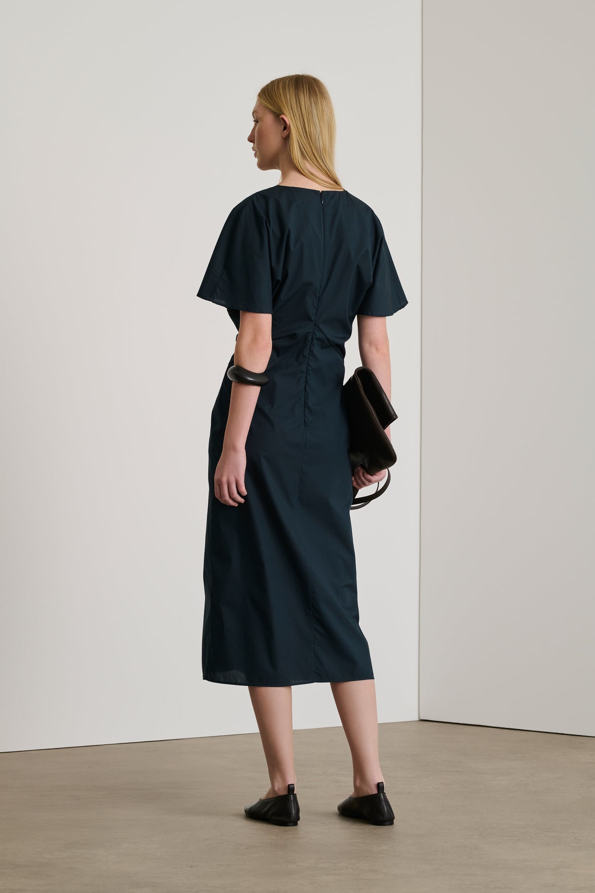 Robe Ella - Bleu Nuit - Coton - Femme vue 2